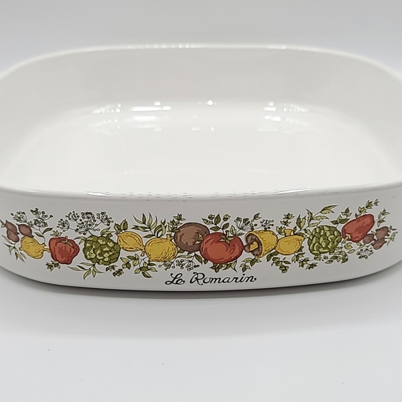 CLEARANCE Big Square Corningware Le Romarin Casserole Dish A-10 - Picture 3 of 10